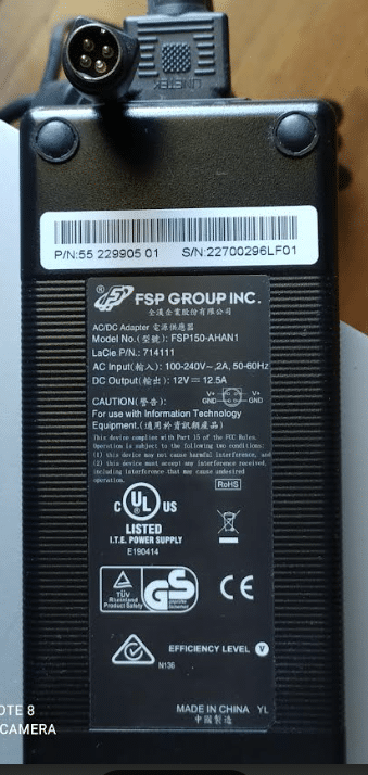 NEW Original 12V 12.5A 4PIN FSP150-AHAN1 Lacie 5Big NAS Lacie 5Big NAS Pro 9000362U 9000363U 9000365U 90005
